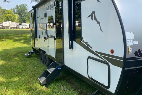 David's Forest River Grey wolf black label Travel Trailer
