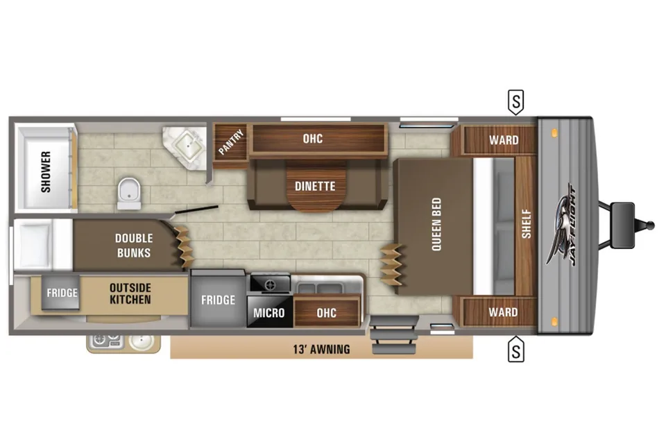 The 4A Jayco Jay Flight Rocky Mountain Travel Trailer