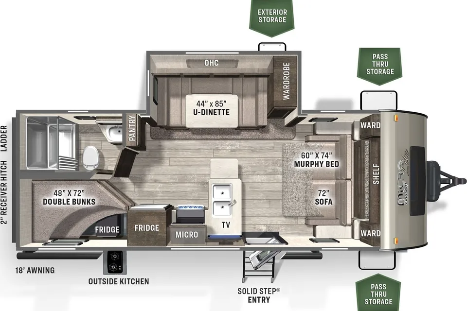 2022 Bunk House - Family Friendly & Fully Equipped Trailer w/ Generator & Bike Rack