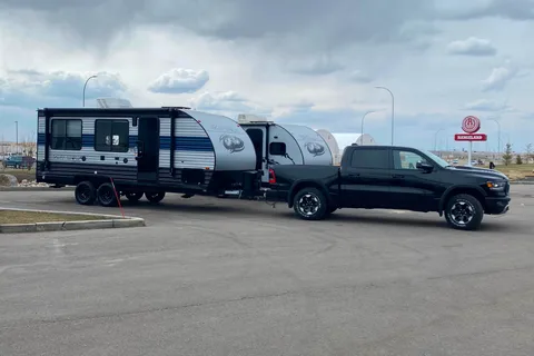 shane's Forest River grey wolf 18RR  Toy Hauler