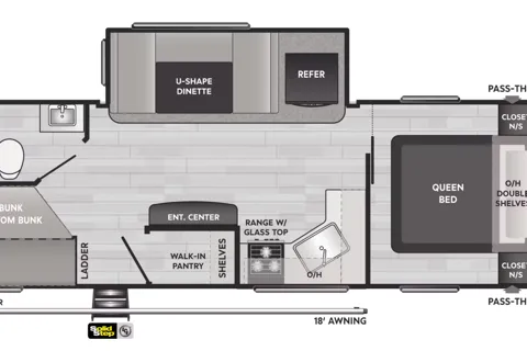 Clean Keystone 251BH Travel Trailer