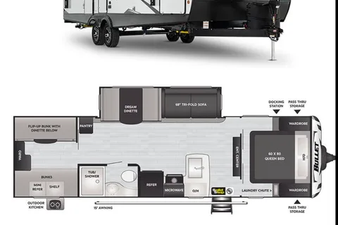 Gibbons Bullet 287QBS Travel Trailer