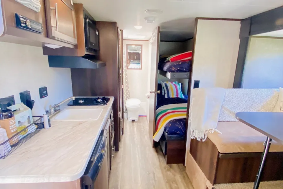 How to get your wife to go camping travel trailer!