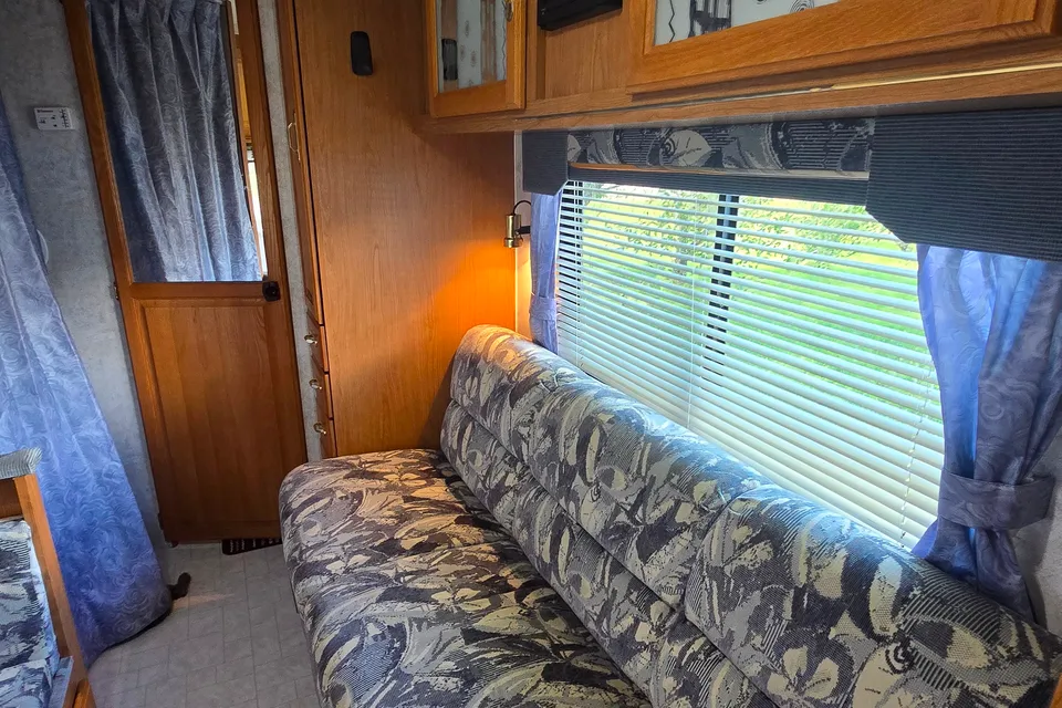 Triple Trouble Topaz Travel Trailer Cabin