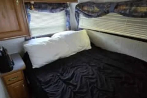 Triple Trouble Topaz Travel Trailer Cabin