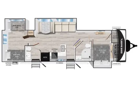 2 Bedroom 1.5 Bath Eddie Bauer Luxury