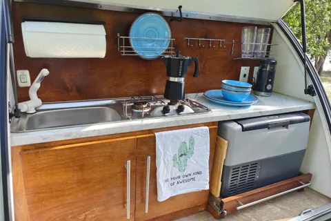 Cozy Teardrop Escape — A/C, Pet-Friendly, Fully Loaded