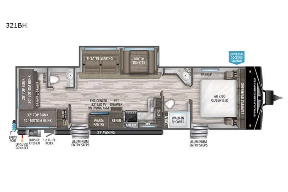 The Dual-Suite Retreat The Ultimate Family Bunkhouse Grand Design 321BH Travel Trailer