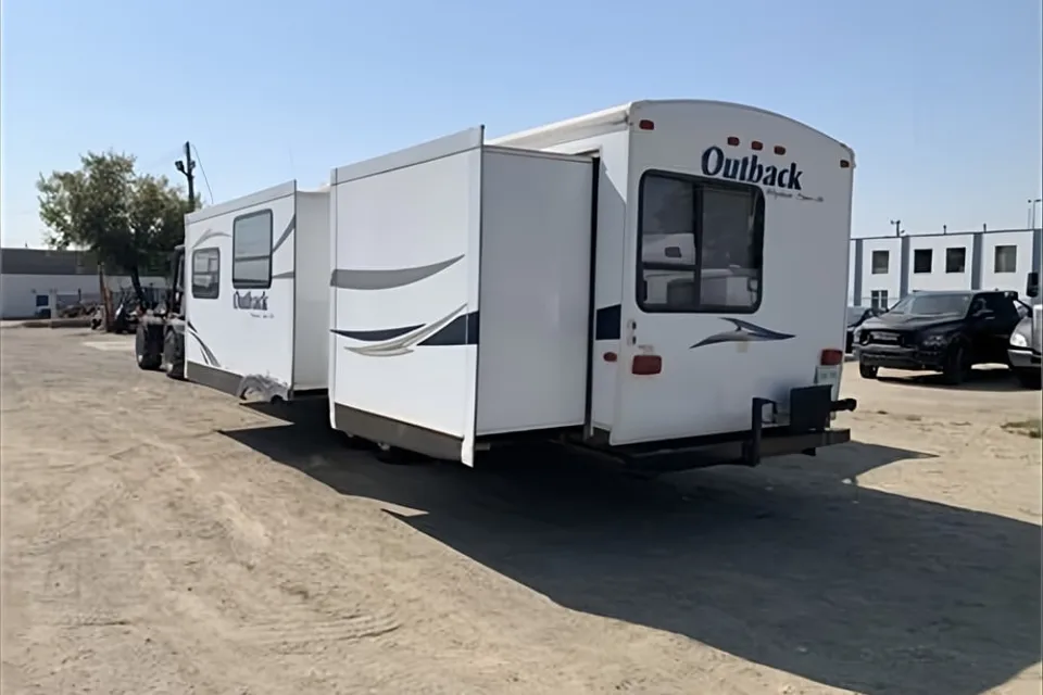 Rustic Antler Lodge Keystone Outback 312BH Travel Trailer