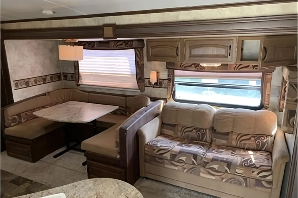 Rustic Antler Lodge Keystone Outback 312BH Travel Trailer