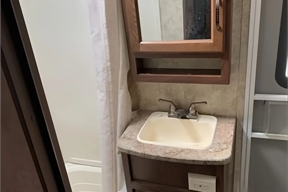 Rustic Antler Lodge Keystone Outback 312BH Travel Trailer