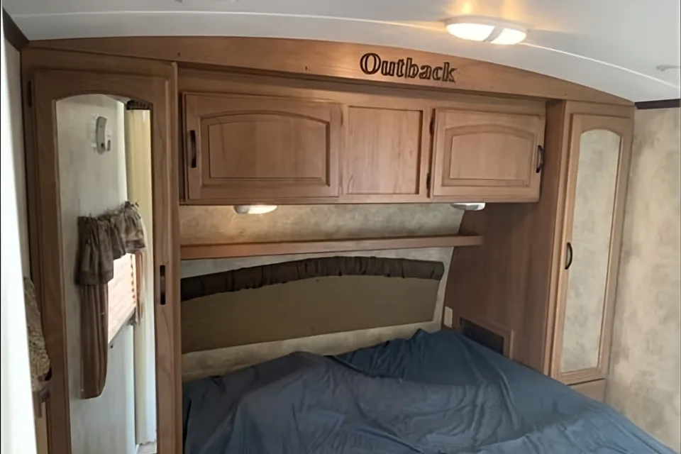 Rustic Antler Lodge Keystone Outback 312BH Travel Trailer
