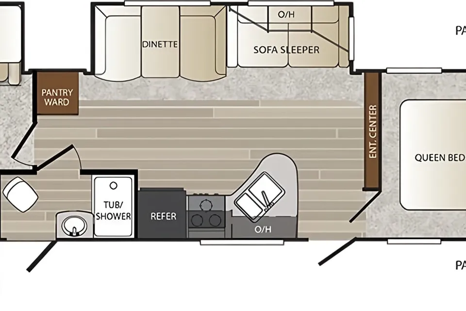 Rustic Antler Lodge Keystone Outback 312BH Travel Trailer