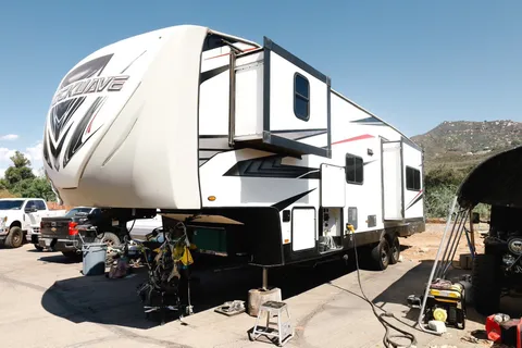 Wyatt's Forest River Shockwave Toy Hauler