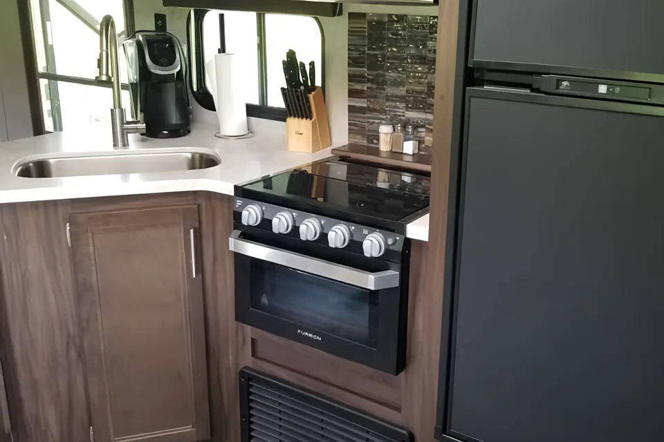 Getaway trailer.