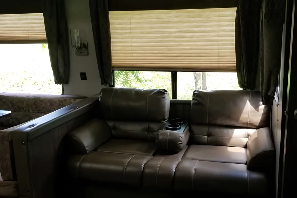 Getaway trailer.