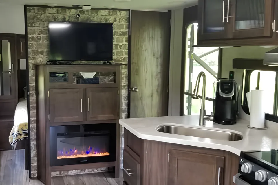 Getaway trailer.