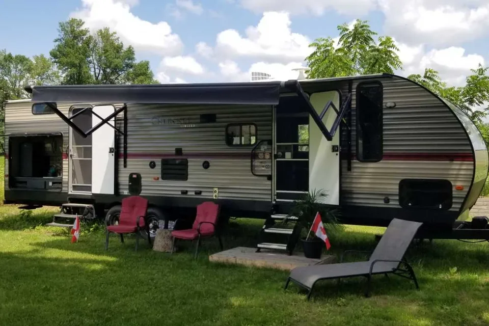 Getaway trailer.