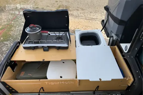 TIGERMOTH Overlander Camper w/ Rooftop Tent & Kitchen
