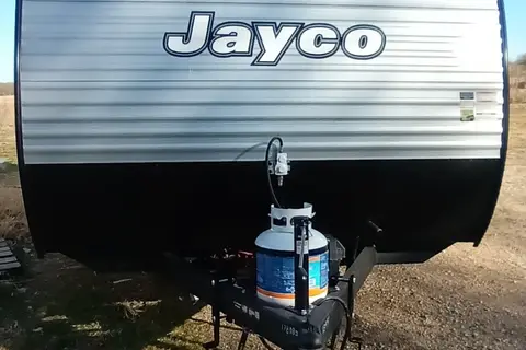 Jayco Flight sleeps 8, most any truck can haul