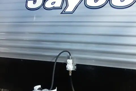 Jayco Flight sleeps 8, most any truck can haul