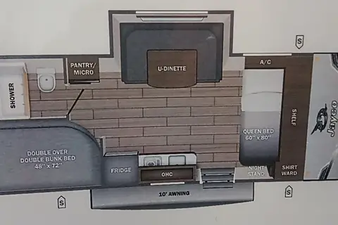 Jayco Flight sleeps 8, most any truck can haul
