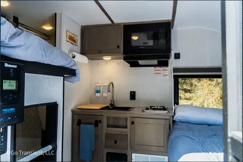 Solar-powered, light-weight, family adventure bunk house