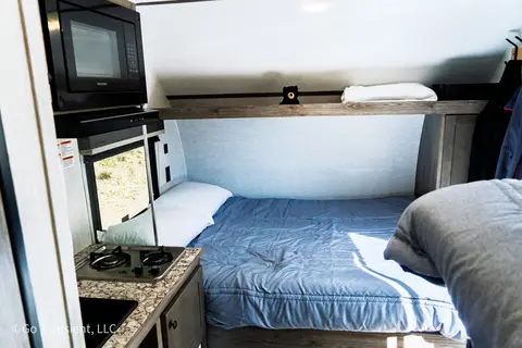 Solar-powered, light-weight, family adventure bunk house