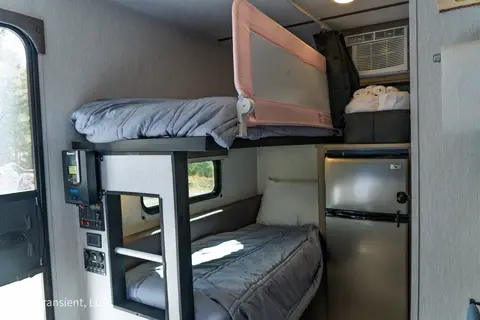 Solar-powered, light-weight, family adventure bunk house