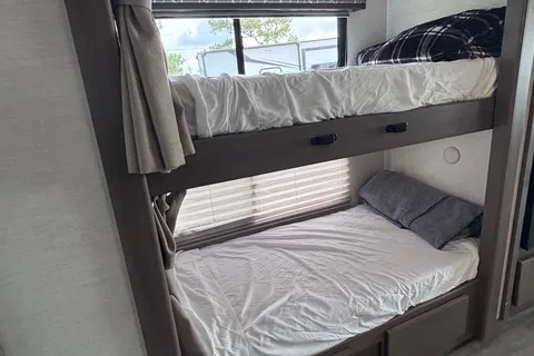 2024 Resonate 33' Class A Family Bunkhouse with Beautiful Interior!