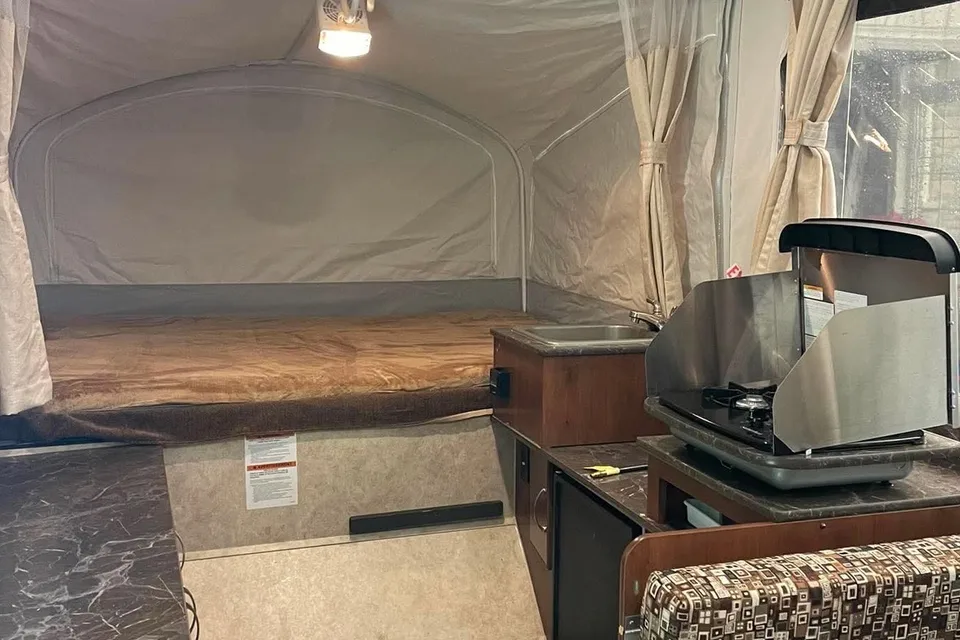 Ben and Jenna’s Cozy Muskoka Adventure Tent Trailer