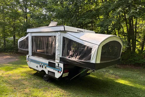 Ben and Jenna’s Cozy Muskoka Adventure Tent Trailer