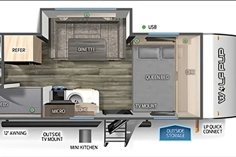 Monica's Forest River cherokee 17jg Travel Trailer