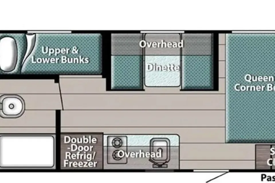 Cozy Gulf Stream Ameri-Lite Super Lite 199DD Travel Trailer