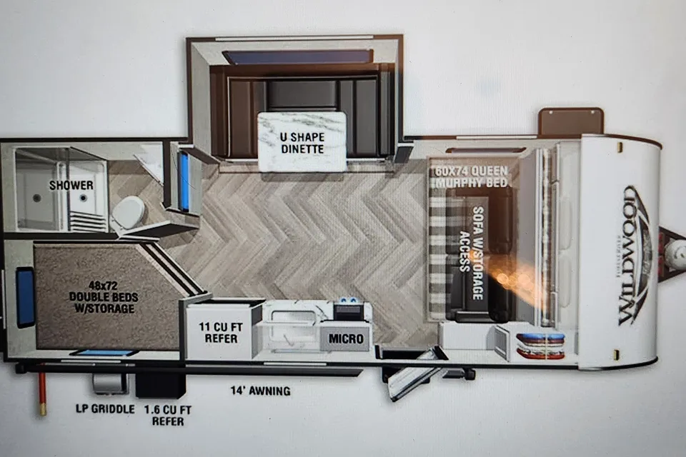 2022 Forest River Wildwood 178BHSK