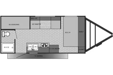 TT4 - 5 Person w/ Bunk- The RV Rental Factory