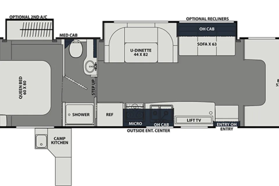 C16 2022 Luxury Leprechaun - STARLINK WiFi Equipped Sleep 8 - 2 Slide Outs - Private MasterSuite