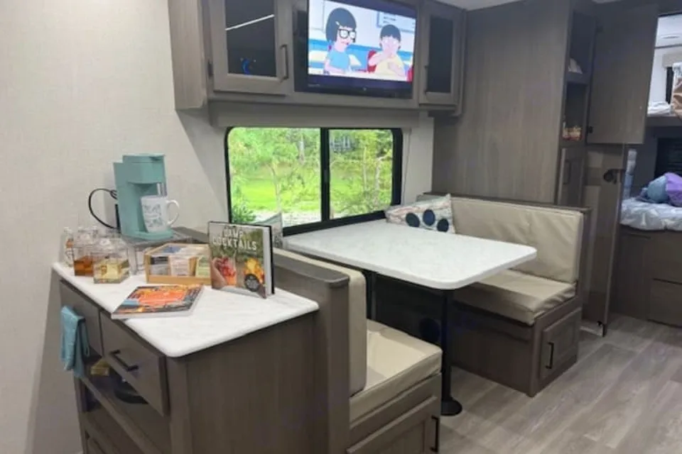 Tim and Gina's TRANSCEND the boring Travel Trailer