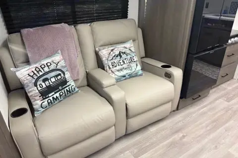 Tim and Gina's TRANSCEND the boring Travel Trailer