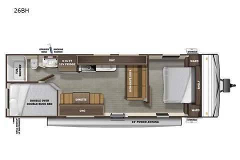 Clean & Fully Equipped Family Bunkhouse – Easy Setup Starcraft 26BH