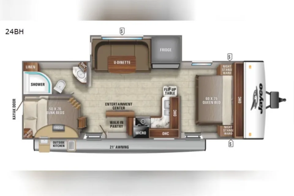 2021 Jayco Jay Feather 24BH Travel Trailer