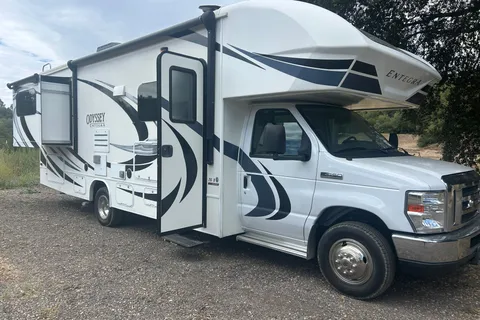 Sara's Entegra Coach Odyssey Class C Pet Friendly