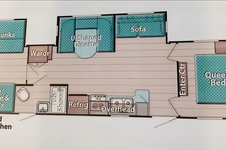 Jeff's Grand River Bunkhouse Travel Trailer