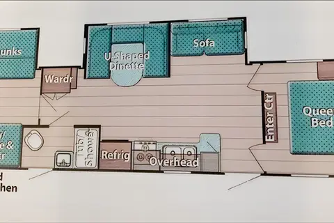 Jeff's Grand River Bunkhouse  Travel Trailer