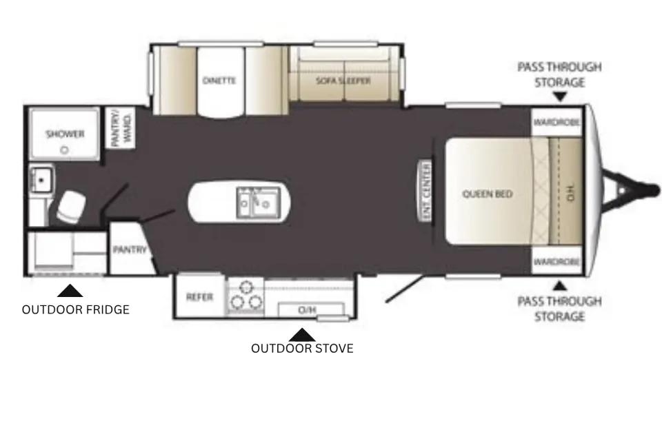 Spacious Family Camper | Outdoor Kitchen | 2 Slide-outs | Sleeps 6 | Outback Terrain 265TRB