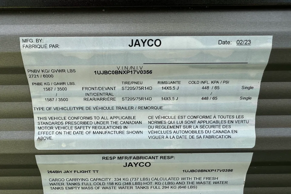 Joshua's Jayco 264BH Travel Trailer