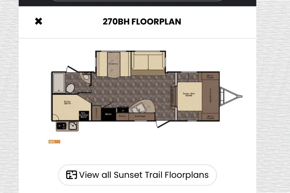 2017 Sunset Trail 270BH