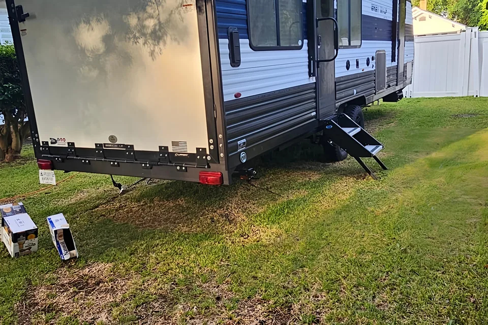 Gina's Forest River MBRR33 Toy Hauler