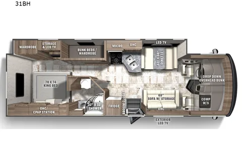A03 - 10 Person w/ Bunk - The RV Rental Factory