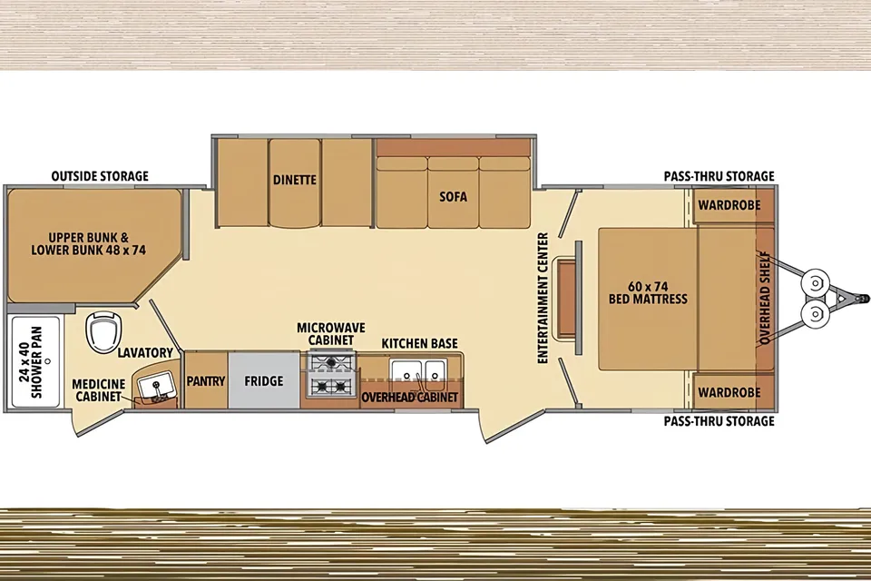 SHASTA Dual-Entry Bunkhouse with Private Master, Solar, and TWO A/C units!